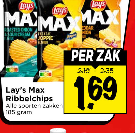 Lays   chips folder aanbieding bij  Vomar - details