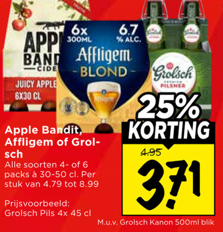 Apple bandit   appelcider, blikje bier folder aanbieding bij  Vomar - details