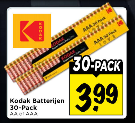Kodak   batterij folder aanbieding bij  Vomar - details