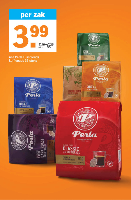 Perla   koffiepad folder aanbieding bij  Albert&nbsp;Heijn - details