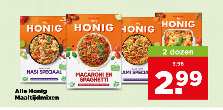 Honig   maaltijdmix folder aanbieding bij  Plus - details