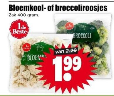 bloemkool broccoli 400 broccoliroosjes zak bloem folder aanbieding bij Dirk