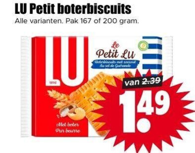 Lu   biscuits folder aanbieding bij  Dirk - details