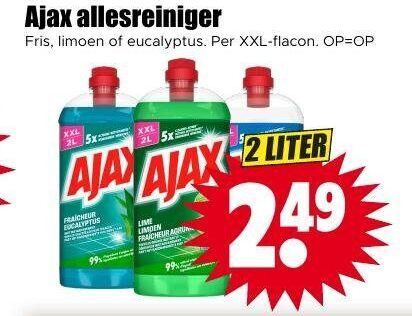 Ajax   allesreiniger folder aanbieding bij  Dirk - details