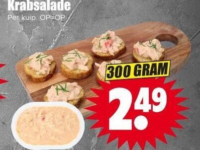 salade 300 krabsalade kuip folder aanbieding bij Dirk