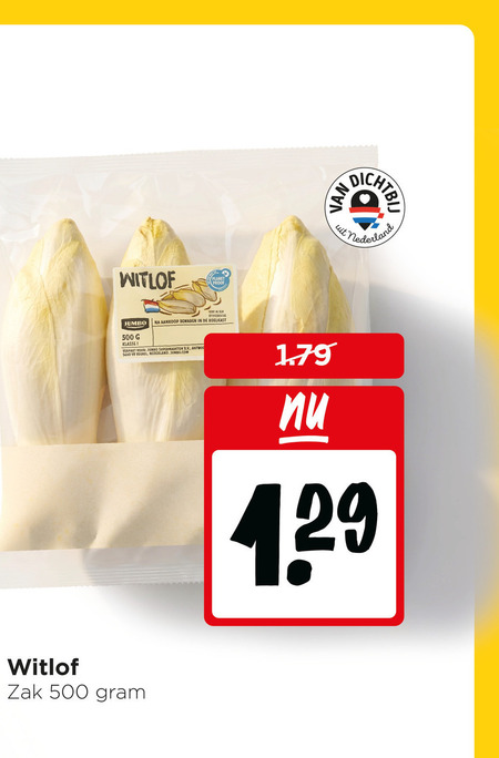 witlof 500 jumbo koelkast klasse verpakt supermarkten b.v. antwoordapparaat nederland zak folder aanbieding bij Jumbo