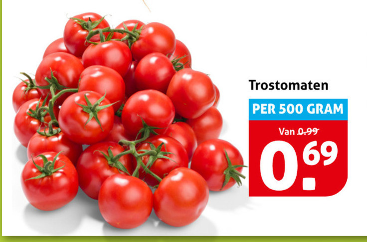 trostomaten 500 folder aanbieding bij Hoogvliet