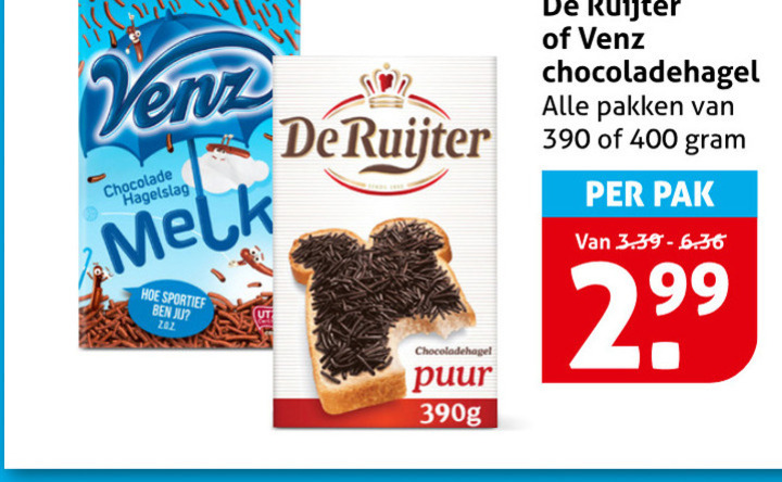 De Ruijter   hagelslag folder aanbieding bij  Hoogvliet - details