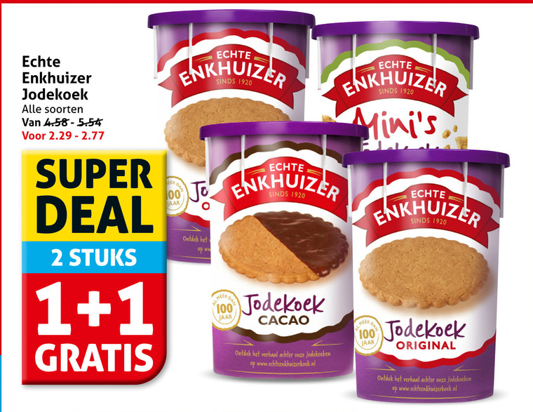 Enkhuizer   koek folder aanbieding bij  Hoogvliet - details