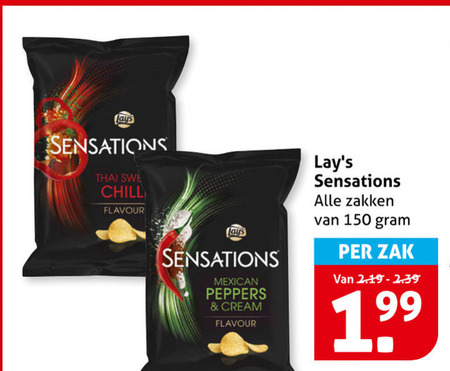 Lays   chips folder aanbieding bij  Hoogvliet - details