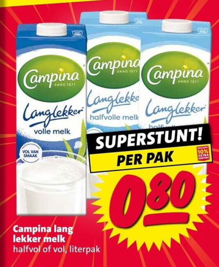 Campina   melk folder aanbieding bij  Nettorama - details
