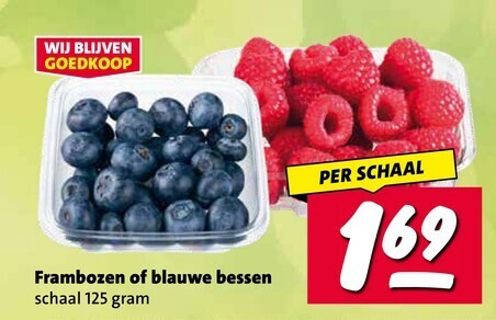 frambozen blauwe bessen schaal folder aanbieding bij Nettorama