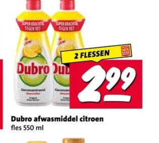 Dubro   afwasmiddel folder aanbieding bij  Nettorama - details