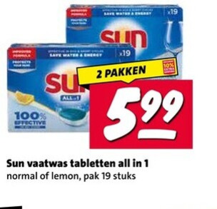 Sun   vaatwasmiddel folder aanbieding bij  Nettorama - details