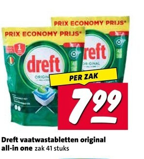 Dreft   vaatwasmiddel folder aanbieding bij  Nettorama - details