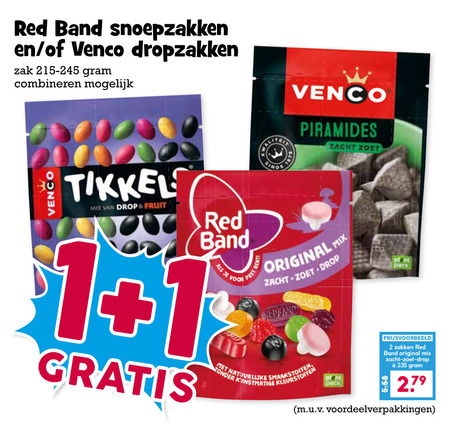Red Band   snoep, drop folder aanbieding bij  Boons&nbsp;Markt - details