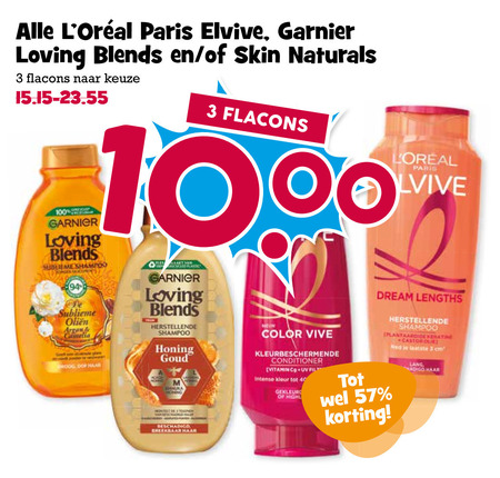 Garnier Loving Blends   conditioner, shampoo folder aanbieding bij  Boons&nbsp;Markt - details