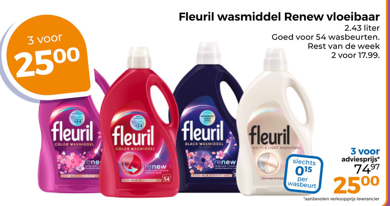 Fleuril   wasmiddel folder aanbieding bij  Trekpleister - details