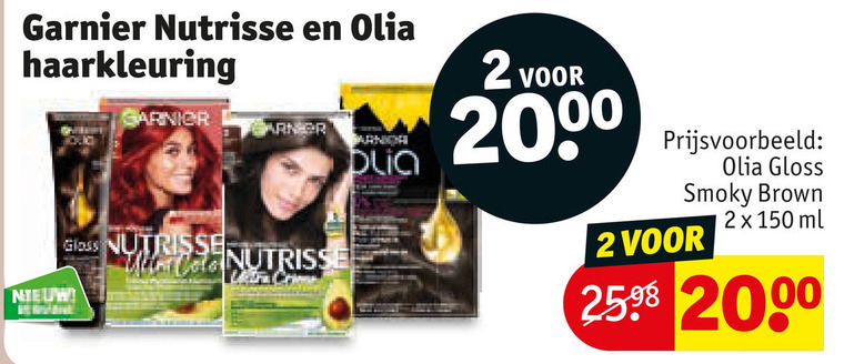 Garnier Olia   haarkleuring folder aanbieding bij  Kruidvat - details