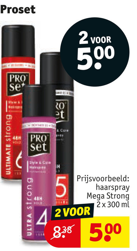 ProSet   hairspray folder aanbieding bij  Kruidvat - details