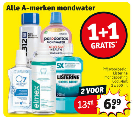 Elmex   mondwater folder aanbieding bij  Kruidvat - details
