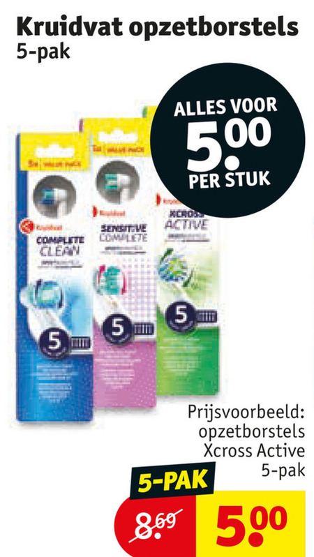 Kruidvat Huismerk   opzetborstel folder aanbieding bij  Kruidvat - details