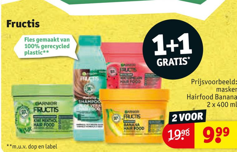Garnier Fructis   hairspray folder aanbieding bij  Kruidvat - details