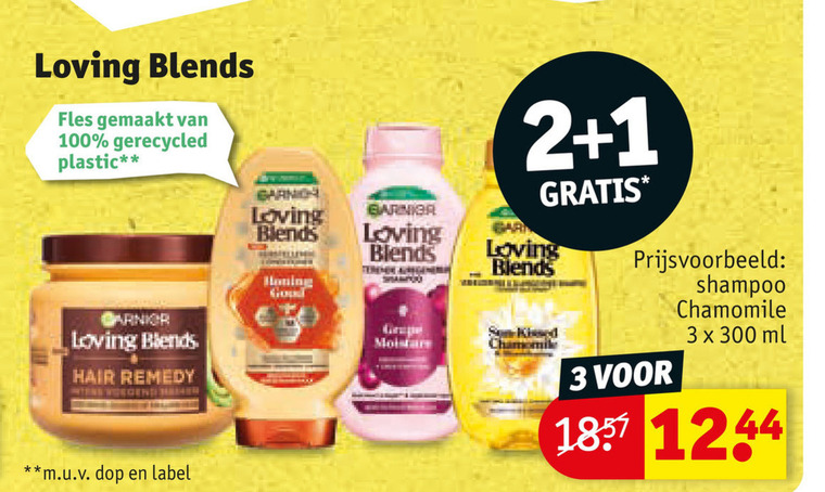 Garnier Loving Blends   shampoo folder aanbieding bij  Kruidvat - details