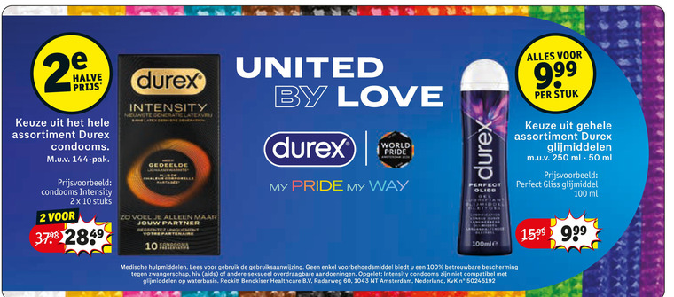 Durex   glijmiddel, condooms folder aanbieding bij  Kruidvat - details