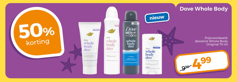 dove bodylotion 50 whole body care deo deostick original ml folder aanbieding bij Trekpleister Dove bodylotion folder aanbieding bij Trekpleister - details