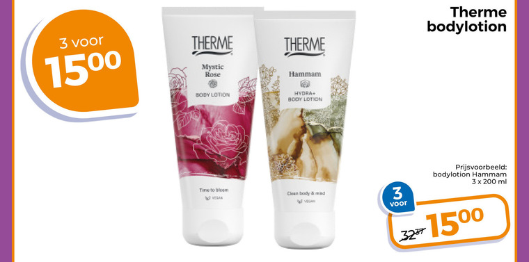 therme bodylotion 3 200 1500 mystic rose hammam body lotion hydra time to bloom clean mind ml folder aanbieding bij Trekpleister Therme bodylotion folder aanbieding bij Trekpleister - details