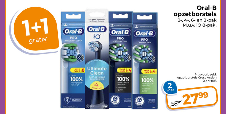 Braun Oral-B   opzetborstel folder aanbieding bij  Trekpleister - details