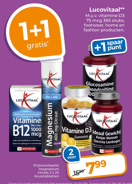 Lucovitaal   voedingssupplement folder aanbieding bij  Trekpleister - details
