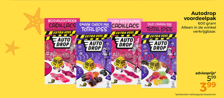 Autodrop   snoep folder aanbieding bij  Trekpleister - details