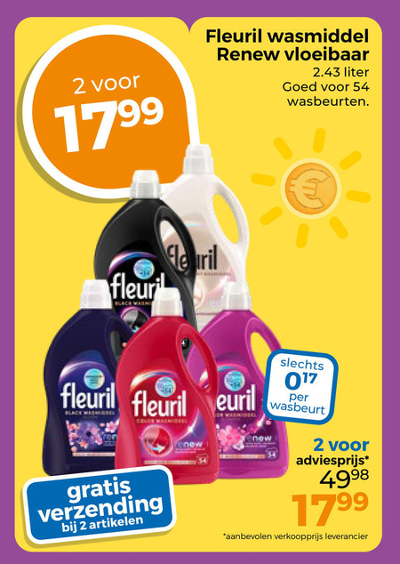Fleuril   wasmiddel folder aanbieding bij  Trekpleister - details