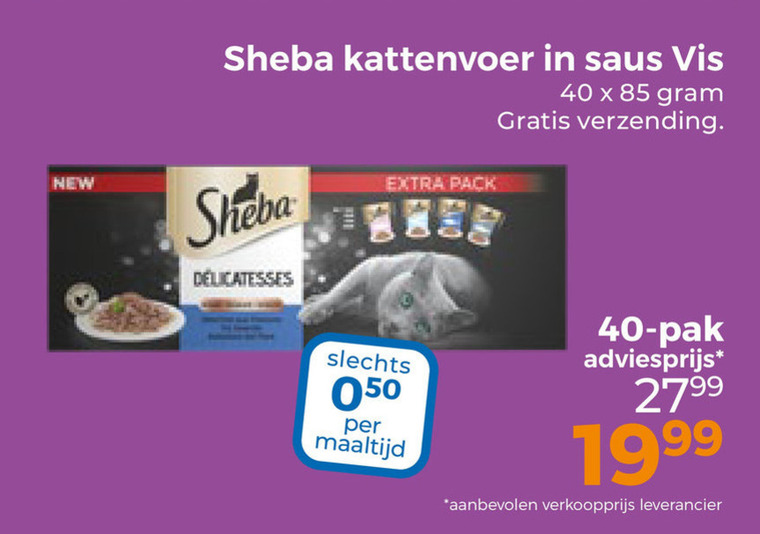 Sheba   kattenvoer folder aanbieding bij  Trekpleister - details