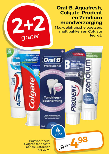 Colgate   tandpasta folder aanbieding bij  Trekpleister - details