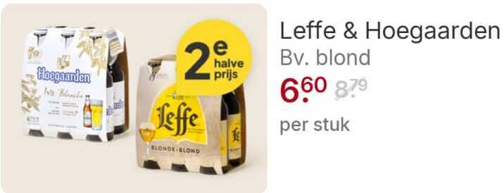 Leffe   blikje bier, speciaalbier folder aanbieding bij  Picnic - details