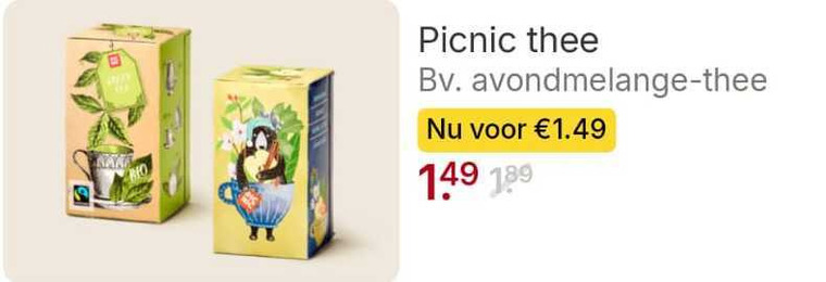 Picnic   thee folder aanbieding bij  Picnic - details