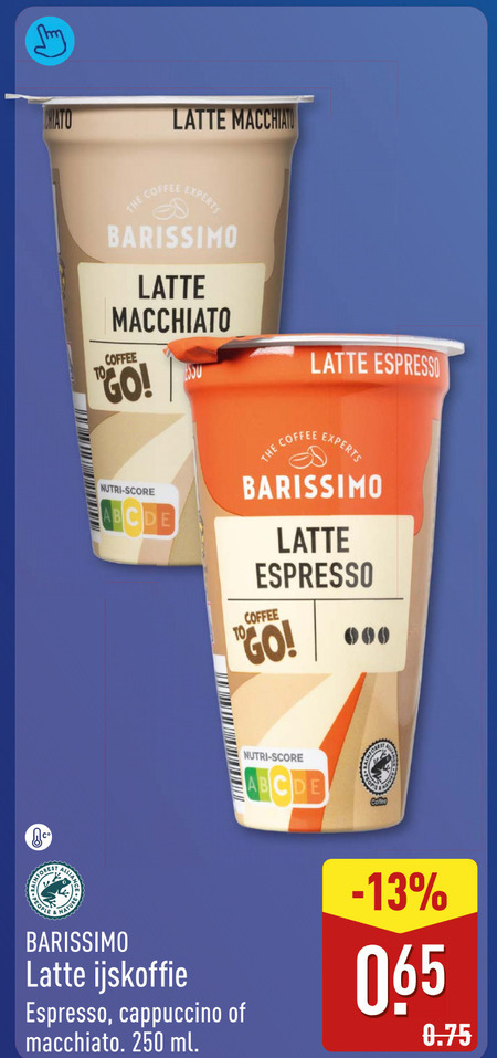 Barissimo   ijskoffie folder aanbieding bij  Aldi - details