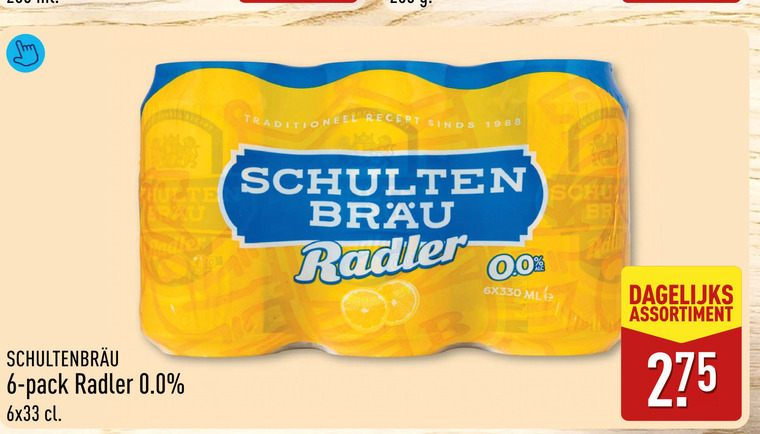 Schultenbrau   radler bier folder aanbieding bij  Aldi - details