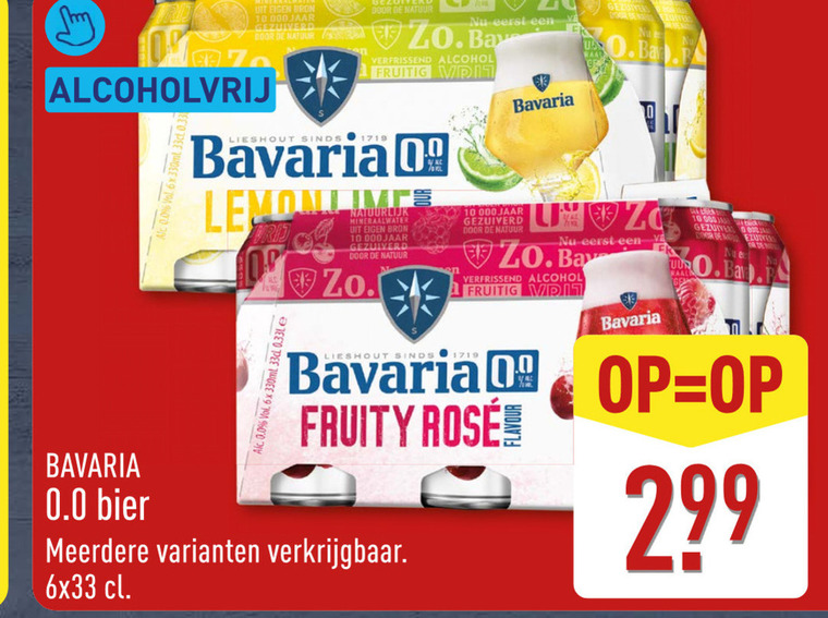 Bavaria   alcoholvrij bier folder aanbieding bij  Aldi - details