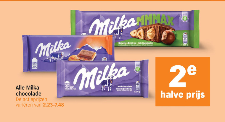 Milka   chocolade folder aanbieding bij  Albert&nbsp;Heijn - details