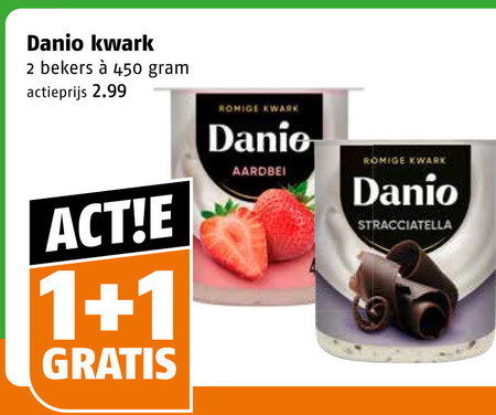 Danone Danio   kwark folder aanbieding bij  Poiesz - details
