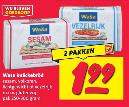 Wasa   knackebrod folder aanbieding bij  Nettorama - details