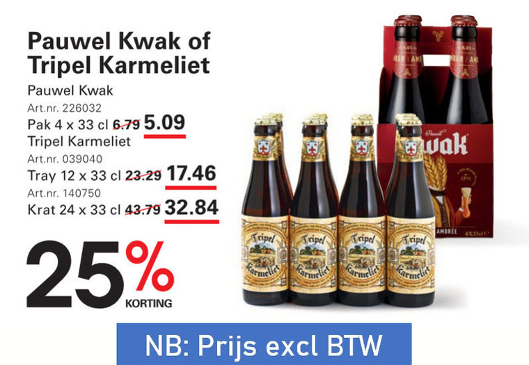 Pauwel Kwak   speciaalbier folder aanbieding bij  Sligro - details