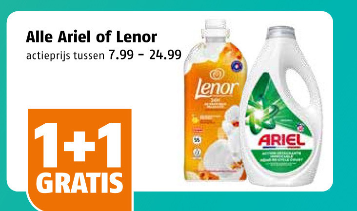 Ariel   wasverzachter, wasmiddel folder aanbieding bij  Poiesz - details