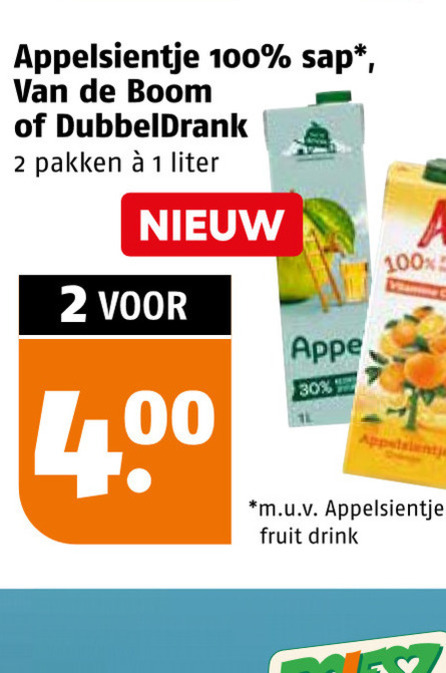 Appelsientje   fruitdrank folder aanbieding bij  Poiesz - details