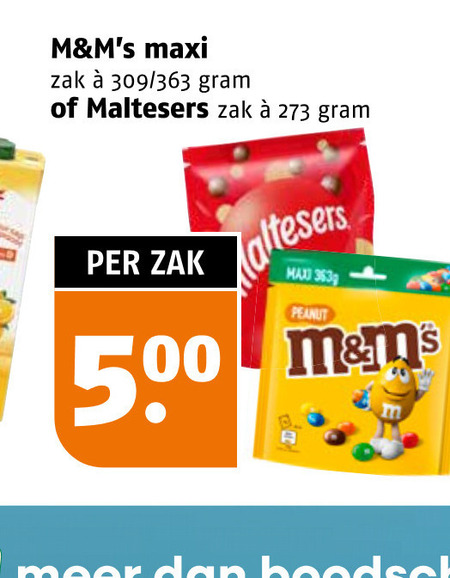 M en Ms   chocolade folder aanbieding bij  Poiesz - details