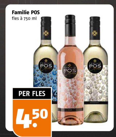 witte wijn rose 750 familie fles ml folder aanbieding bij Poiesz